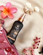 Australian Gold Instant Bronzer слънцезащитен спрей с бронзър SPF 15 100 мл.