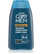 Avon Care Men Essential 3 в 1 шампоан балсам и душ гел 200 мл.
