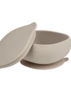 B.Box Silicone Bowl силиконова купичка с капачка Beige 300 мл.