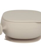 B.Box Silicone Bowl силиконова купичка с капачка Beige 300 мл.