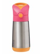 B.Box Thermos Mini термос със сламка Pink Orange 1 бр.