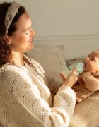 Baboo Anti-colic Feeding Bottle шише против колики за деца от раждането им Peachy Keen 0 m+ 1 бр.