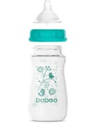 Baboo Anti-colic Glass Feeding Bottle Wide Neck стъклено бебешко шише 3m+ 1 бр.