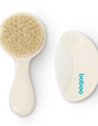 Baboo Baby Hair Brush and Comb Set комплект За коса за деца от раждането им Beige 2 бр.
