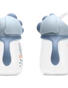 Baboo Cup with Silicone Straw чаша със сламка Blue Haze 9m+ 1 бр.