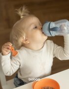 Baboo Cup with Silicone Straw чаша със сламка Blue Haze 9m+ 1 бр.