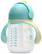 Baboo Cup with Silicone Straw чаша със сламка Lagoon Fiesta 9m+ 1 бр.