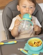Baboo Cup with Silicone Straw чаша със сламка Lagoon Fiesta 9m+ 1 бр.