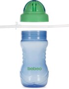 Baboo Cup with Silicone Straw шише със сламка Blue 9m+ 360 мл.