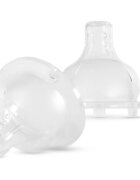 Baboo Liquid Silicone Teat Fast Flow биберон за шише 6m+ 2 бр.