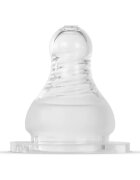 Baboo Liquid Silicone Teat Fast Flow биберон за шише Narrow Neck 6m+ 2 бр.