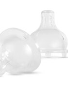 Baboo Premium Silicone Teat Medium Flow биберон за шише 3m+ 2 бр.