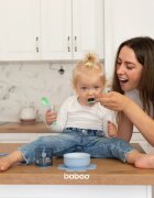 Baboo Silicone Bowl силиконова купичка с вендуза Blue Haze 6m+ 1 бр.