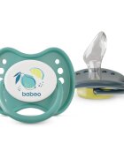 Baboo Soothers Silicone Orthodontic with Case биберон Lagoon Fiesta 6-12 m 2 бр.