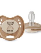Baboo Soothers Silicone Symmetrical with Case биберон Au Naturale 0-6 m 2 бр.