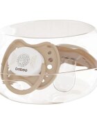 Baboo Soothers Silicone Symmetrical with Case биберон Au Naturale 0-6 m 2 бр.