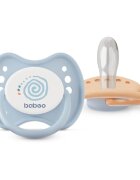 Baboo Soothers Silicone Symmetrical with Case биберон Blue Haze 6-12 m 2 бр.