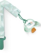 Baboo Textile Soother Holder клипс за биберон Peachy Keen 1 бр.