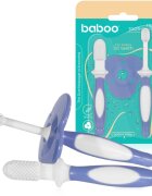 Baboo Toothbrush Set Комплект за дентална грижа за бебета Blue Haze 6m+ 3 бр.