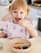 BabyOno Be Active Stainless Steel Spoon and Fork прибор за деца Beige 12m+ 2 бр.