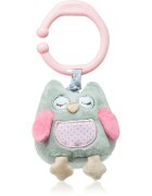 BabyOno Have Fun Musical Toy for Children контрастна играчка за окачане с мелодия Owl Sofia Pink 1 бр.