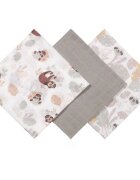 BabyOno Muslin Diapers Super Soft пелени от плат Grey 70x70 cm 3 бр.