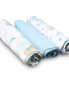 BabyOno Natural Bamboo Diapers Blue пелени от плат 70x70 cm 3 бр.