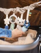 BabyOno Raccoon контрастна играчка за окачане 0m+ 1 бр.