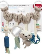 BabyOno Raccoon контрастна играчка за окачане 0m+ 1 бр.
