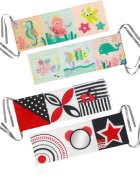 BabyOno Reversible Sensory Cloth Book 0m+ контрастна образователна книжка Under the Sea 1 бр.