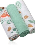 BabyOno Super Soft Mint пелени от плат 70x70 cm Mint 3 бр.