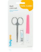 BabyOno Take Care Nail Care комплект за маникюр за деца Red