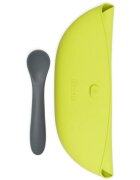 BBLÜV Pöket лигавник с лъжичка Grey/Lime 2 бр.