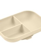 Beaba Divided Silicone Plate разделена чиния с вендуза Clay 1 бр.