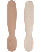 Beaba Silicone Pre-Spoons 2 Pack лъжичка Praline / Clay 4m+ 2 бр.