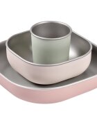 Beaba Stainless Steel Meal Set комплект за хранене Cotton Candy 4m+