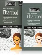 Beauty Formulas Charcoal почистваща лепенка за запушени пори по носа 6 бр.