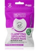 Beauty Formulas Glycolic Acid тампони за почистване на грим 30 бр.
