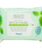 Beauty Formulas Witch Hazel кърпички за почистване и премахване на грим 25 бр.