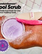 beautyblender® Tool Scrub Lavender Твърдо почистващо средство за гъби и четки за грим 28.3 гр.