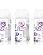 Bel Face & Body Square Pads тампони за почистване на грим изгодна опаковка 3x50 бр.