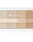 Bell Hypoallergenic палитра за контуриране и озаряване 20 гр.