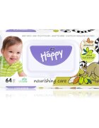 BELLA Baby Happy Almond and Olive Leaf Extract мокри почистващи кърпички за деца 64 бр.