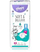 BELLA Baby Happy Soft&Delicate еднократни пелени с каналчета Junior Extra 15+ kg 48 бр.