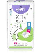BELLA Baby Happy Soft&Delicate еднократни пелени с каналчета Maxi 8-14 kg 62 бр.