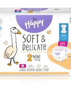 BELLA Baby Happy Soft&Delicate еднократни пелени с каналчета Mini 3-6 kg 38 бр.