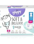 BELLA Baby Happy Soft&Delicate еднократни пелени с каналчета Newborn 2-5 kg 42 бр.