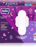 BELLA For Teens Energy Night санитарни кърпи за нощ 8 бр.