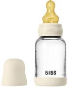 BIBS Baby Glass Bottle Round Latex шише против колики Ivory 1 бр.