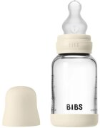 BIBS Baby Glass Bottle Silicone шише против колики със силиконова приставка за пиене Ivory 1 бр.